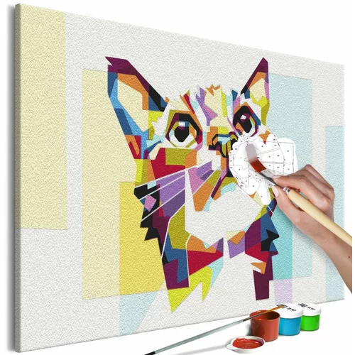  Slika za samostalno slikanje - Cat and Figures 60x40