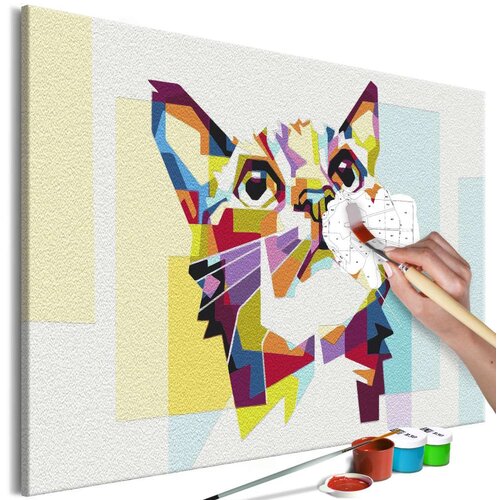  Slika za samostalno slikanje - Cat and Figures 60x40 Slike