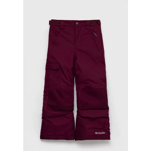Columbia Dječje skijaške hlače boja: ljubičasta