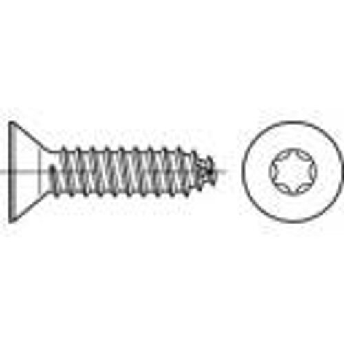 Toolcraft 145315 vijci s upu&scaron;tenom glavom za lim 3.9 mm 9.5 mm T-profil DIN 7982 čelik galvansko pocinčani 1000 St. Cijene