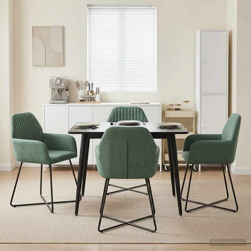  Trpezarijske stolice 4 pcs Bar&scaron;un Morska zelena 55 x 50 x 84 cm Cijene