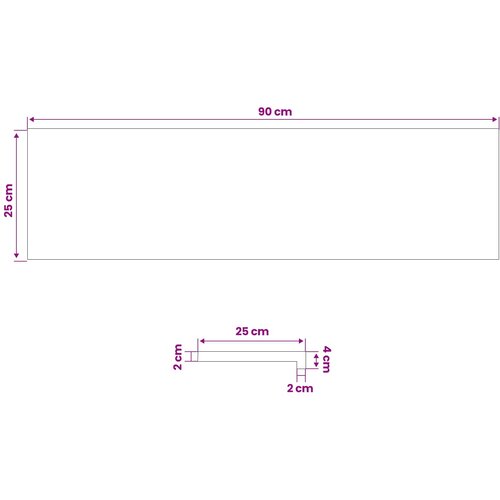  Prozorske klupice 2 kom. Smeđa 90 x 25 x 2 cm Čvrsto drvo bukve Slike