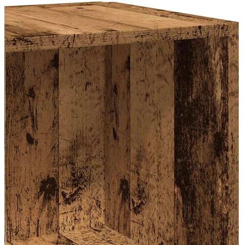 VidaXL Kutni ormarić boja staro drvo 33x33x132 cm konstruirano drvo Slike