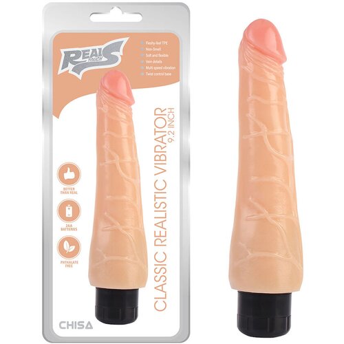  Vibrator Classic Realistic, 23cm, Boja kože Slike
