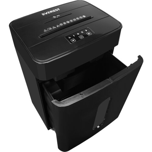  UNI&amp;Scaron;TAVAČ PAPIRA Everest JP-727C cross-cut 23l, Black, 40250 Slike