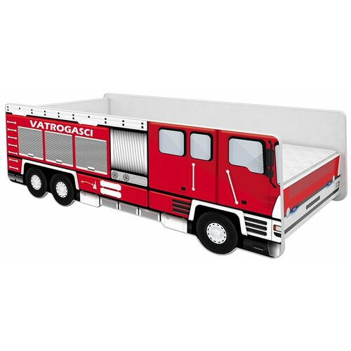ACMA dečiji krevet VII fire truck 140x70 dušek 7 cm Slike