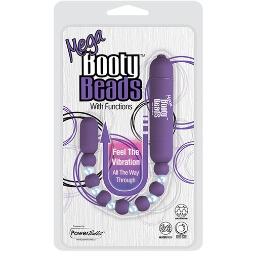 PowerBullet analne kuglice - mega booty beads, ljubičaste Cene