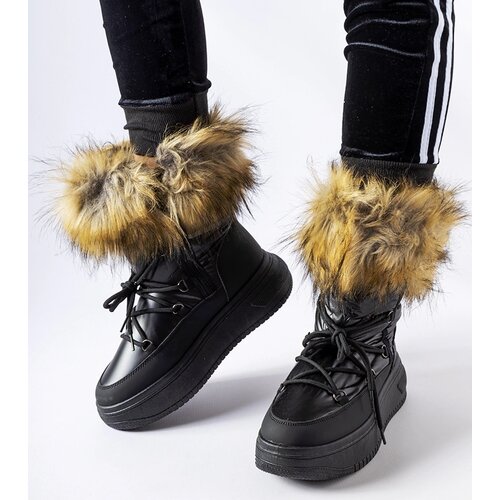 Gemre Black women's snow boots Cavargna Cene