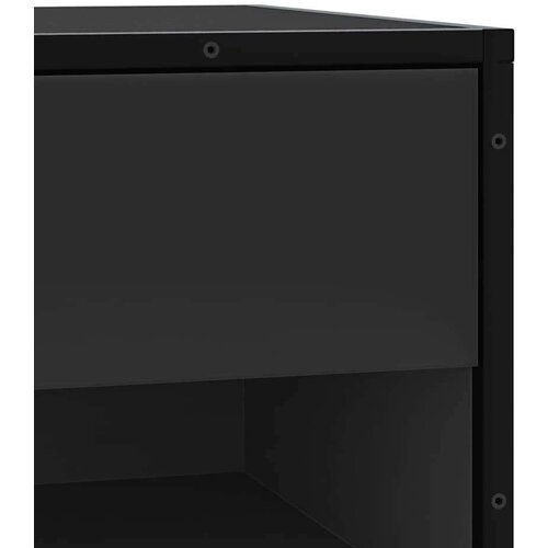 vidaXL Klupa za cipele crna 60x40x53,5 cm izrađena od drveta i metala Cene
