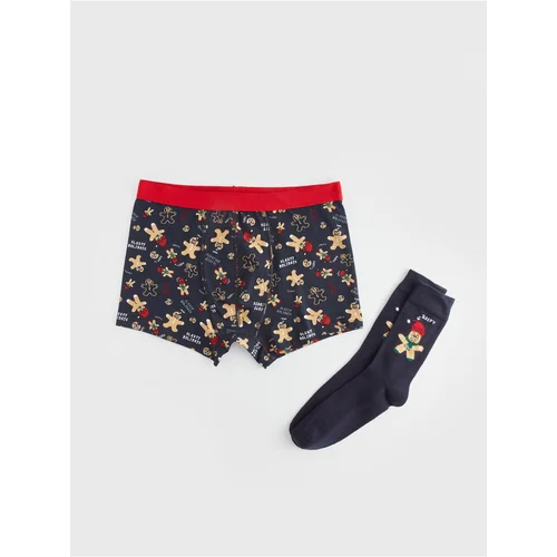 LC Waikiki New Year's Themed Men's Boxers and Socks