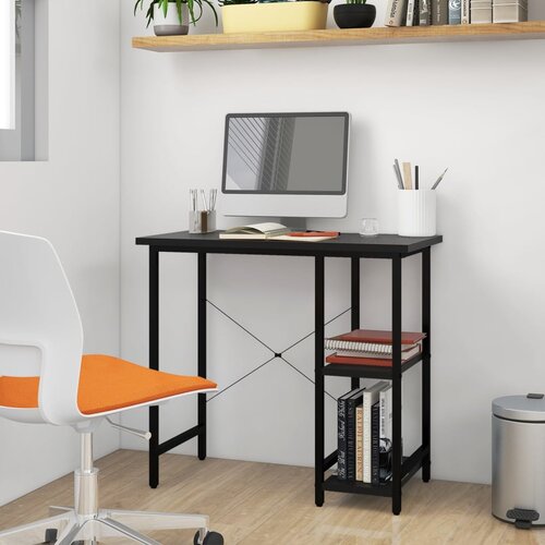 vidaXL stol za računalo crni 80 x 40 x 72 cm od MDF-a i metala Cijene