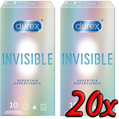 Durex Invisible Superthin 20 pack Cene