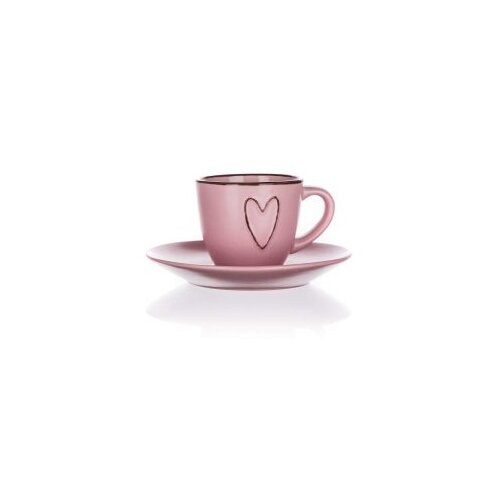 HEART šolja za kafu sa podtanjirom Cijene