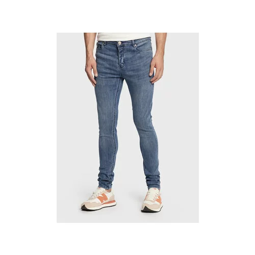 Brave Soul Jeans hlače MJN-DONTE Modra Super Skinny Fit