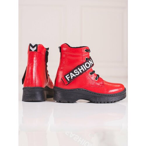 W. POTOCKI Girls' boots Potocki fashion red Cene