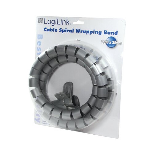 Logilink spiralni držač za kablove 1.5m x 28mm srebrni ( 2692 ) Slike