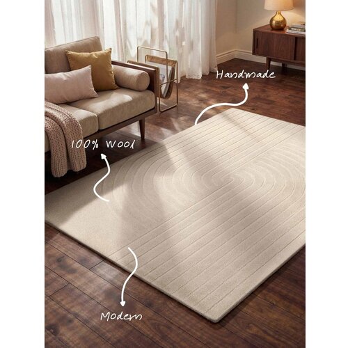 Vikosa Kremno bela ročno tkana volnena preproga 120x180 cm Arcura &amp;ndash; Slike