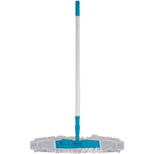 Tête De Serpillère Microfibre à Clipser 17x47 Cm - Rechange Pour Balai, Couleur Blanc