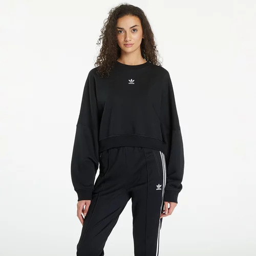 Adidas Mikina Essentials Crew Fleece Sweatshirt Black S
