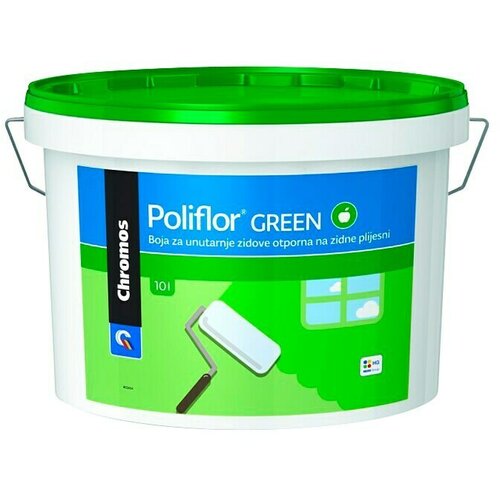  Unutarnja disperzijska boja Poliflor (Bijele boje, Mat, 10 l, 70 m²) Cene