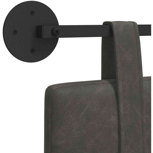  Držeće uzglavlje Zidne Crna 150 x 55 x 5 cm Antikni PU - Crna 140 cm bez LED Slike