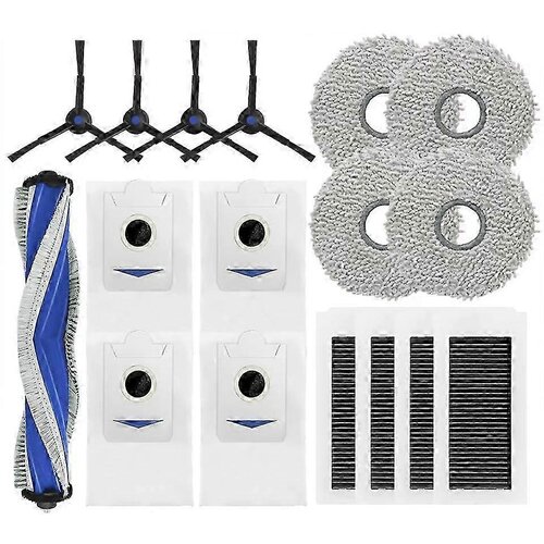 INORCO Za DEEBOOT X5 OMNI/X5 PRO OMNI Roller Stranska Krtaa Filter Mop Krpa Vreka Za Prah Robotski Sesalniki, (21985169) Slike