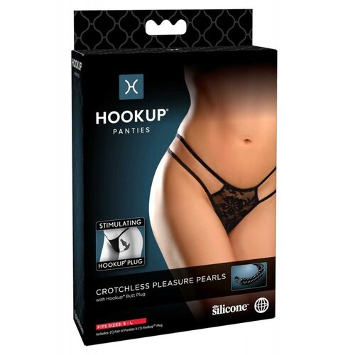 PIPEDREAM HOOKUP hlačke z analnim čepom in biseri hookup (s/l) Cene