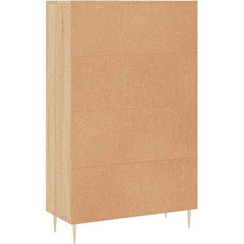  Visoka komoda boja hrasta 69,5 x 31 x 115 cm konstruirano drvo Slike