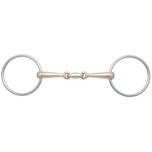 Stübben STEELtec Dvojno lomljena navadna in podložna brzda z osrednjim delom Sweet Copper - 13,5 cm Cene