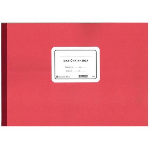 NARODNE NOVINE-UT XIX-16 MATIČNA KNJIGA (CRVENI KRIŽ); Knjiga 44 stranice, 42 x 29,7 cm Slike