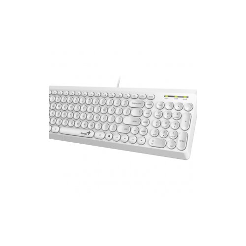 Genius SlimStar Q200 tastatura bijela, low-profile tipke BH/HR/SER layout, USB Cijene