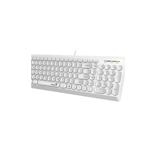 Genius SlimStar Q200 tastatura bijela, low-profile tipke BH/HR/SER layout, USB