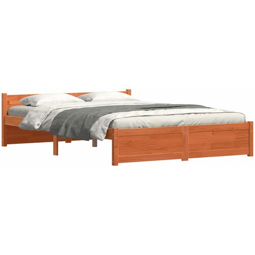  Krevetna konstrukcija Vosak smeđa 205,5 x 155,5 x 51 cm Slike