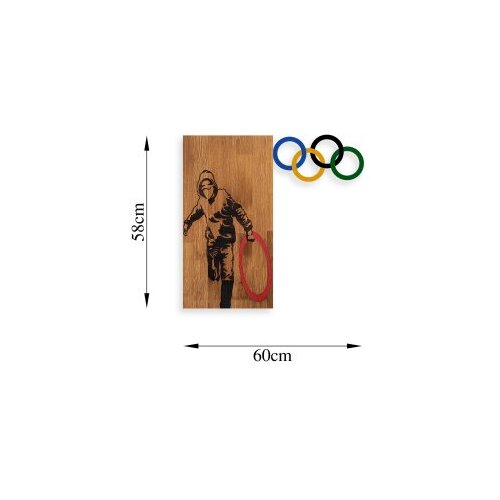 Wallity Zidna dekoracija Banksy - 14, 58x60 cm, Crna Slike