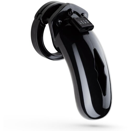 LOCKDOWN Chastity Cage Black Large Cene