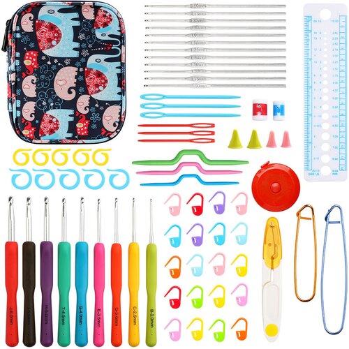 INF Set kvačkanih kavljev slonček z etuijem, (21539976) Cene
