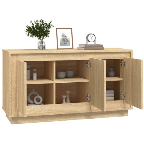  Komoda boja hrasta sonome 102x35x55 cm od konstruiranog drva Slike
