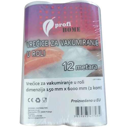 Profi HOME Vrećice za vakumiranje u roli, 150 x 6000 mm, 2 kom &amp;ndash; 453605 Slike