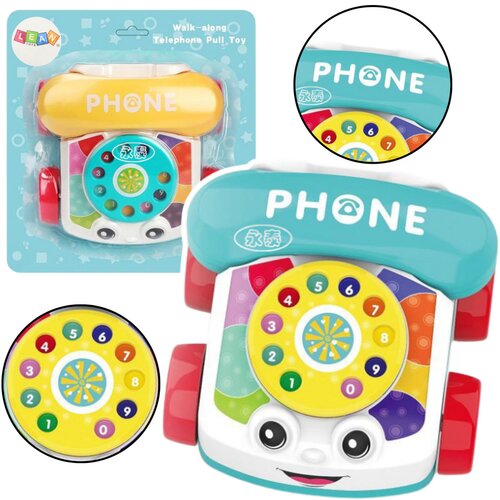  Interaktivni telefon na kotačima za povlačenje - boja se bira nasumično Slike