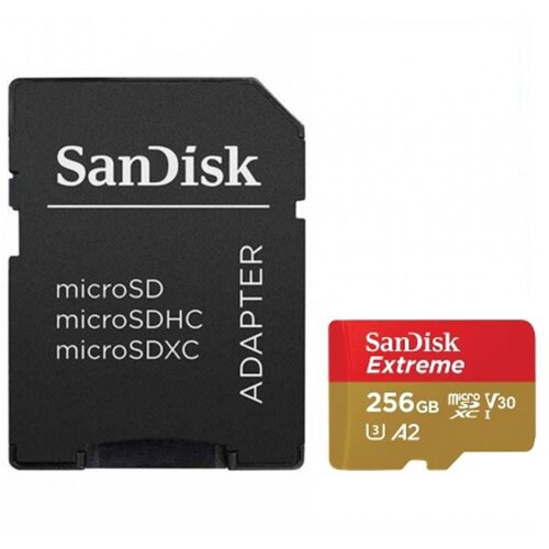 San Disk EXTREME SDXC 256GB micro sd sa adapterom 190MB/s Cene