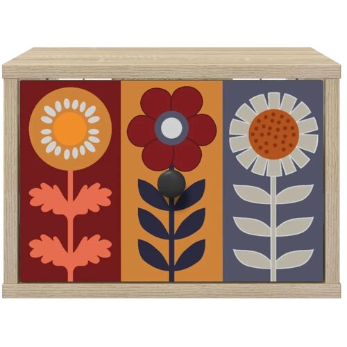  Wall-mounted noćni ormarić ESSEN Hrast sonoma 36 x 33 x 25 cm - Hrast sonoma Uzorak suncokreta 1 Slike