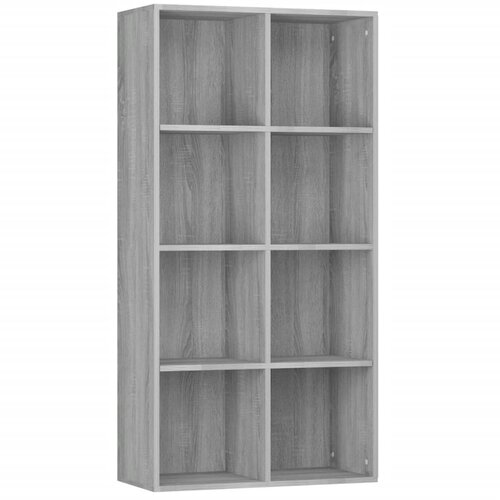 Maison Chic Knjižna omara - Knjižni regal siva sonoma 66x30x130 cm inženirski les, (21725131) Cene