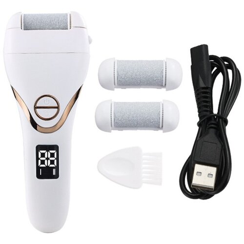 INF USB električni pilnik za pete z LED zaslonom, 3-stopenjski, polnljiv White, (5000283888) Cene