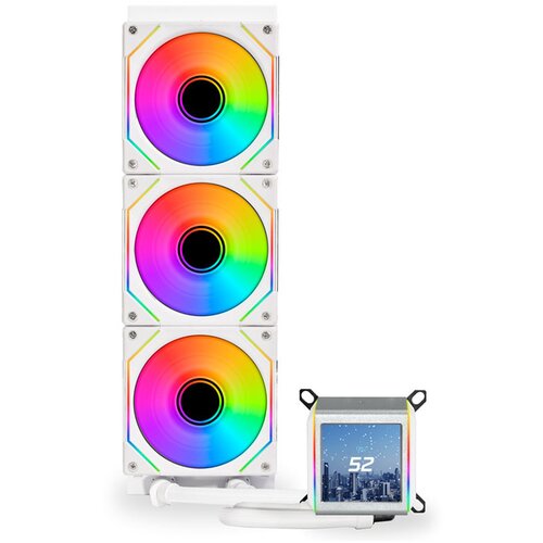 Cooler Master Vodni hladilnik CPU Aio Lian Li Galahad Ii LCD 360 v beli barvi Argb - 360 mm, (20880076) Cene