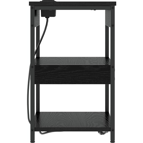  Noćni ormar Crni hrast 41 x 31 x 51 cm Konstruirano drvo Slike