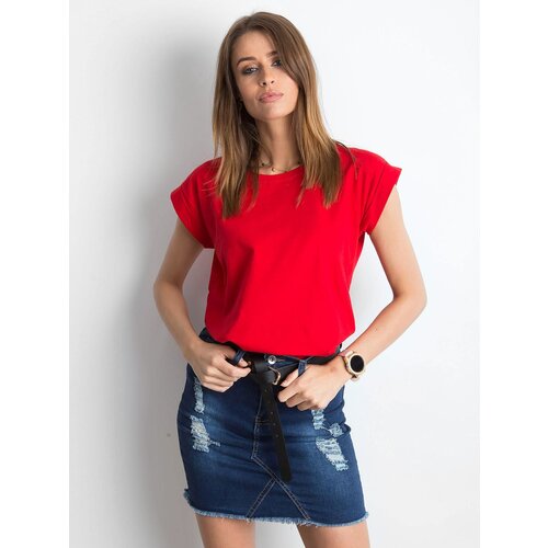 BASIC Feel Good T-shirt-RV-TS-4833.01P-red Cene