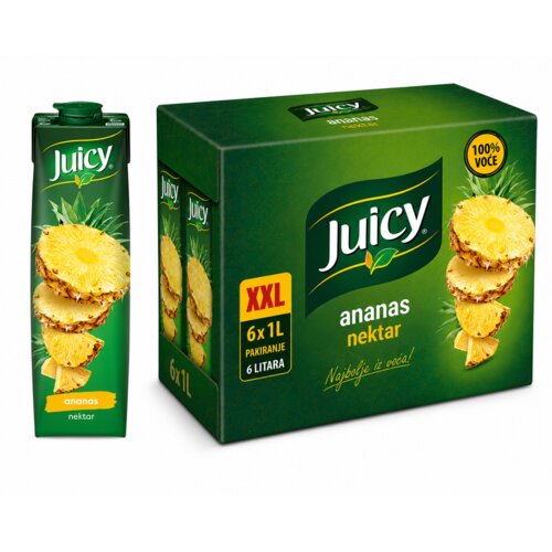 Juicy ananas nektar, 6 x 1 l XXL Slike