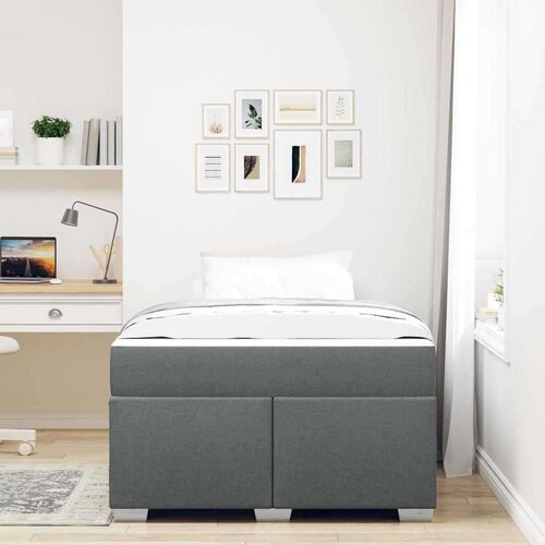 VidaXL krevetna konstrukcija ostalo tamno siva 120 x 190 cm tkanina Slike