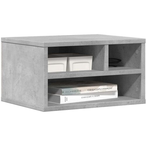 VidaXL Stalak za pisač siva boja betona 40x32x22,5cm konstruirano drvo Slike