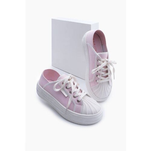 Marjin Women's Sneakers Thick Sole Lace-Up Sports Shoes Arnes Pink Slike